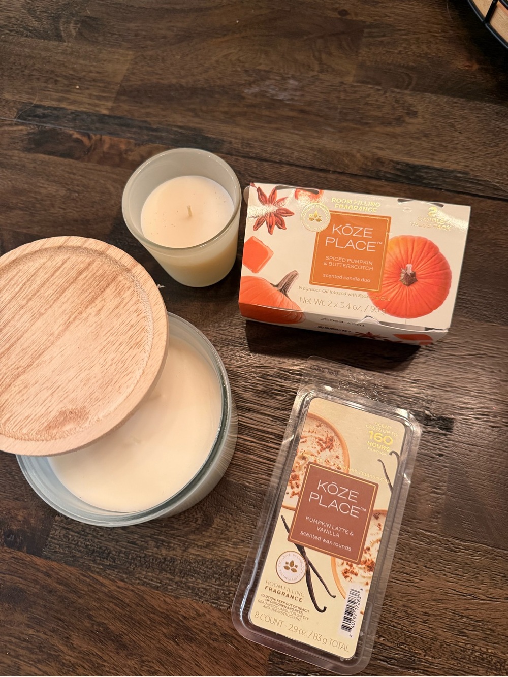 Fall candle set